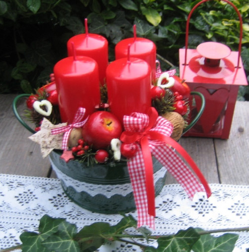 Adventní svícen v plecháčku — foto 2