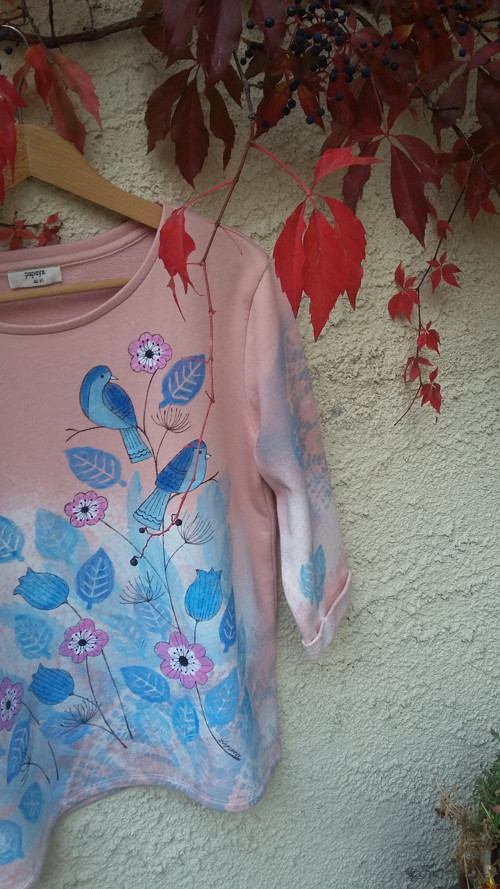 Originální batika s ptáčky — foto 3