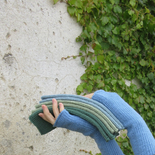 Světlemodré ...návleky — foto 2