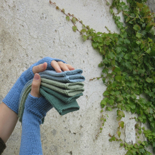 Světlemodré ...návleky — foto 3