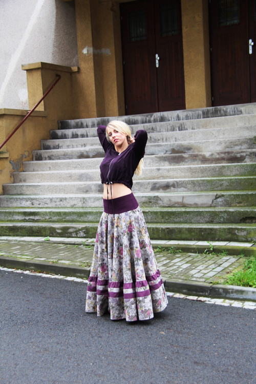 Sukně celá květovaná — foto 4
