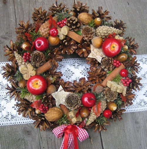 Adventní věneček s jablíčky 2 — foto 2