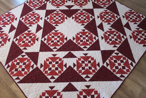 Patchworkový přehoz RED QUILT — foto 2