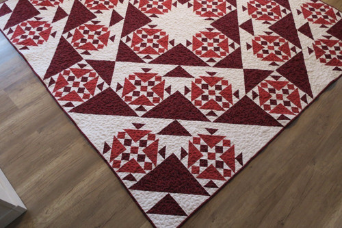 Patchworkový přehoz RED QUILT — foto 3
