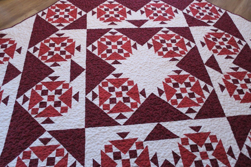 Patchworkový přehoz RED QUILT — foto 4