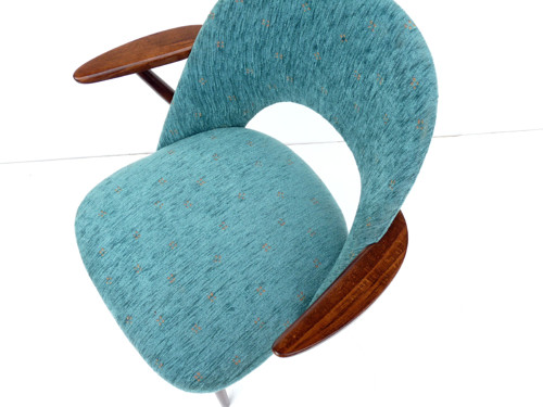 Tyrkysové křesílko Thonet — foto 3