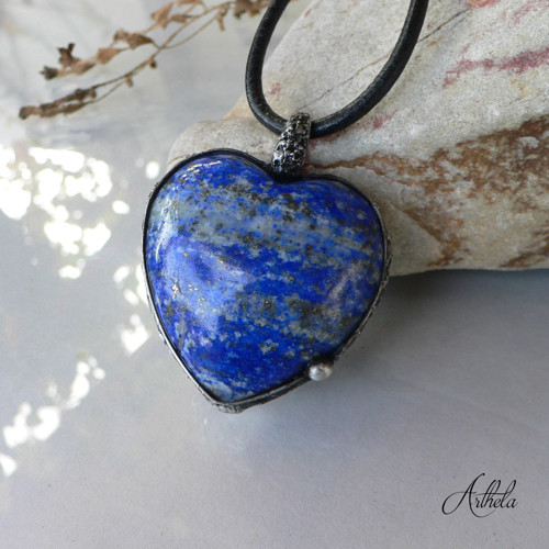 Srdce - lapis lazuli — foto 3