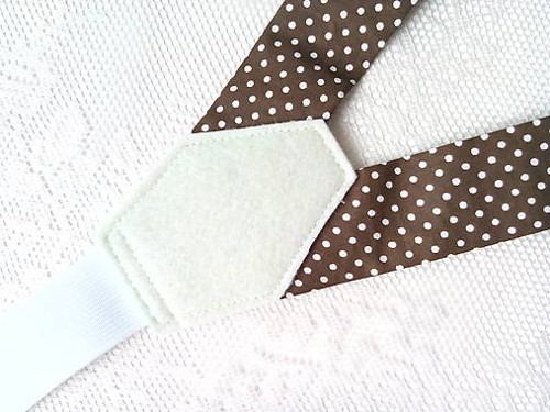 Suspenders (brown/small white polka dots) — foto 2