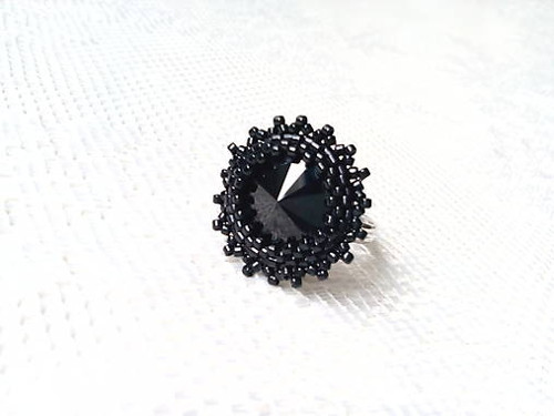 Prsteň Black Widow (Swarovski/Rhodium) — foto 2
