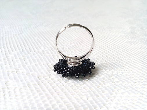 Prsteň Black Widow (Swarovski/Rhodium) — foto 3
