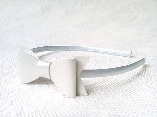 Silver bow headband — foto 2