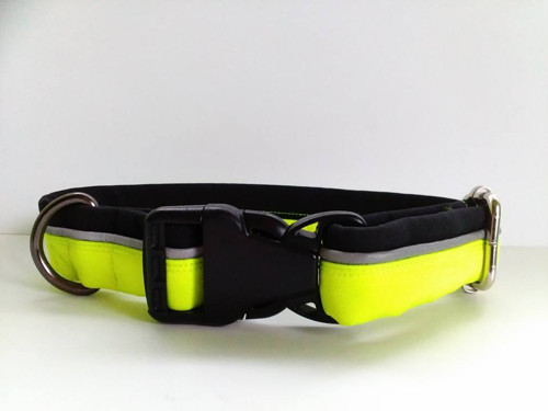 Obojek softshell reflexní - neon žlutá/černá — foto 3
