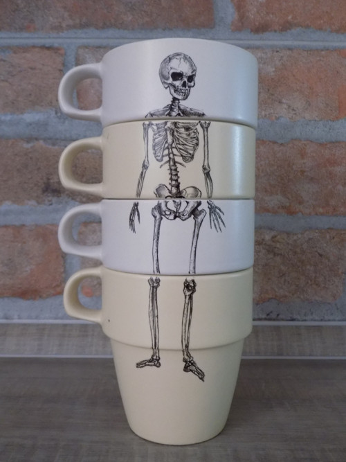 Sada hrnčekov - Skeleton — foto 2