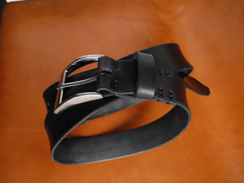 Černý - š 3,8 cm; pás: max 95-110 cm — foto 3