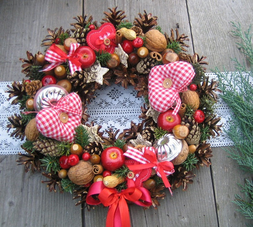 Adventní věneček se srdíčky - na přání — foto 2