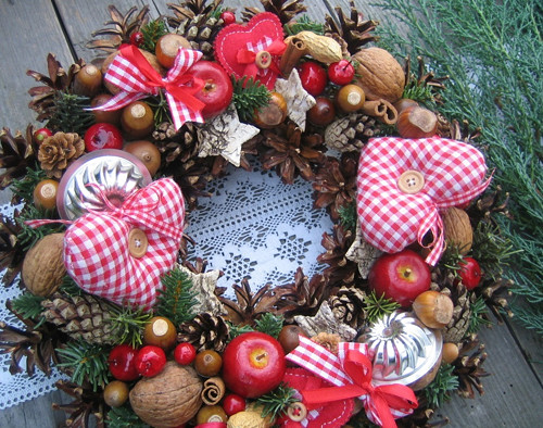 Adventní věneček se srdíčky - na přání — foto 5