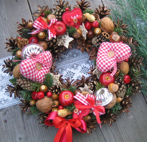 Adventní věneček se srdíčky - na přání — foto 6