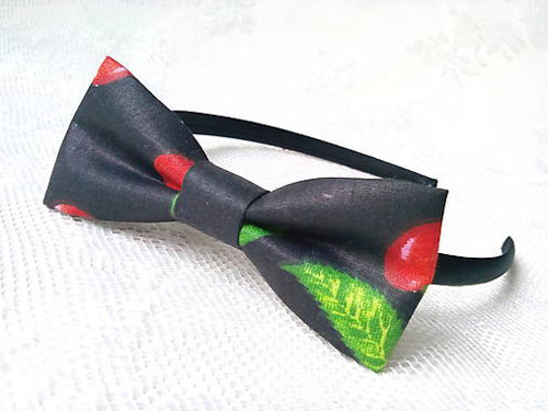 Black headband with cherries — foto 3