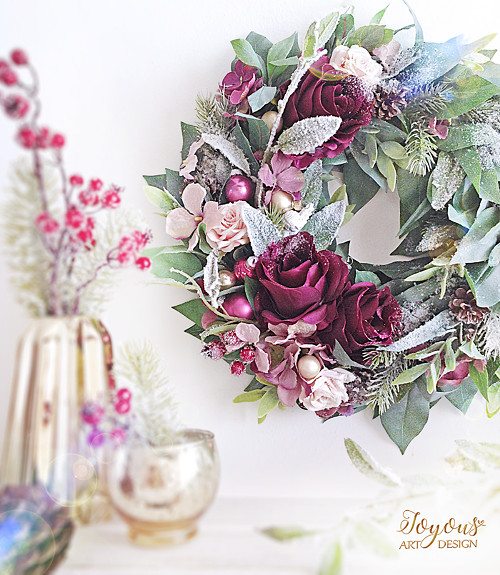 Elegantní zimní věnec — foto 3