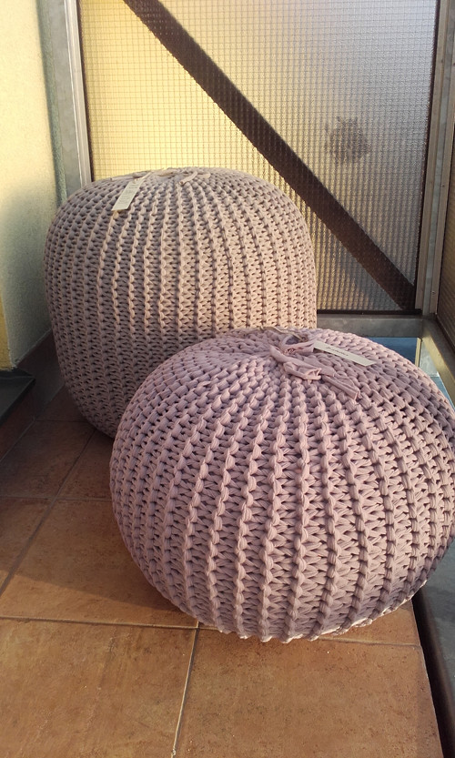 Puff velký "šeříkový"/průměr 56cm, výška 31cm/ — foto 6