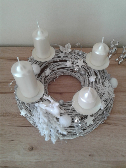 Adventní svícen s jelenem — foto 2