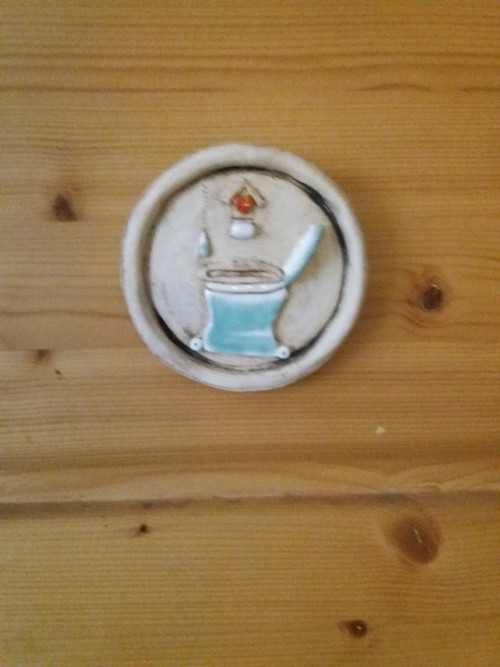 Keramická retro cedulka....toaleta 02 — foto 3