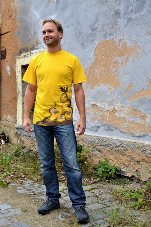 Pánské dračí triko element země — foto 4