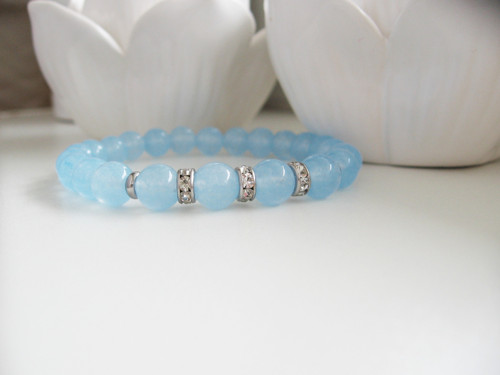 Sky náramek • Chalcedon • Chirurgická Ocel — foto 4