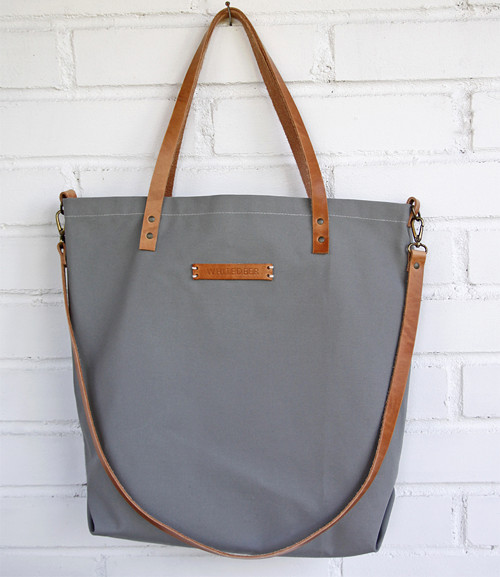 Taška Canvas Light Gray Crossbody se zipem — foto 2