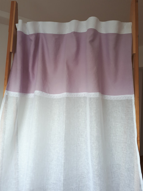 Lněný závěs Romantic Roses — foto 3
