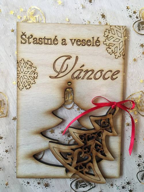Vánoční přání s dárečkem STROMEČEK — foto 2