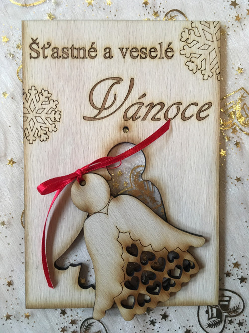 Vánoční přání s dárečkem ANDĚLÍČEK — foto 2