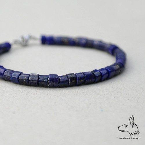 Lazhvard (lapis lazuli) - modrý náramek — foto 3