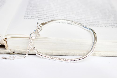 Kovový hadí náramek - 15 cm — foto 2