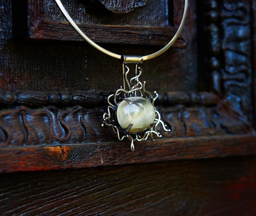 Nerezový náhrdelník..." Silver sun" — foto 4