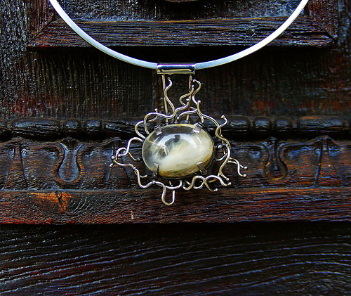 Nerezový náhrdelník..." Silver sun" — foto 6