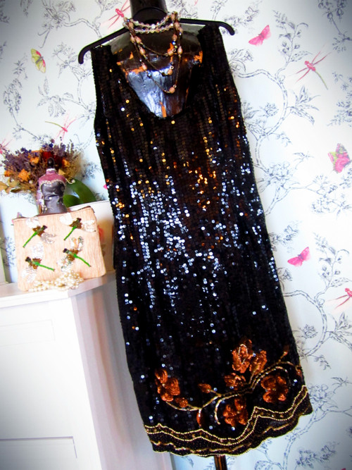 Šaty Gatsby black&gold — foto 2