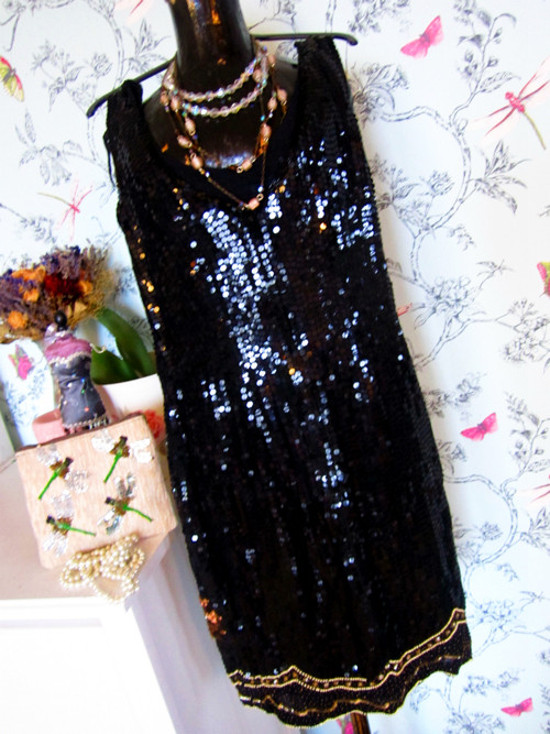 Šaty Gatsby black&gold — foto 4
