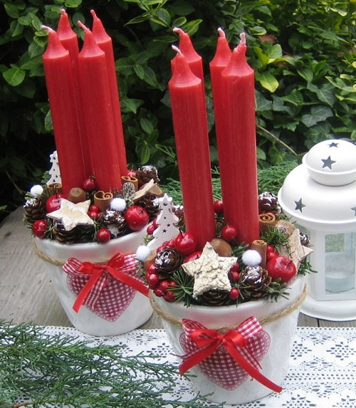 Adventní svícen se srdíčkem — foto 5