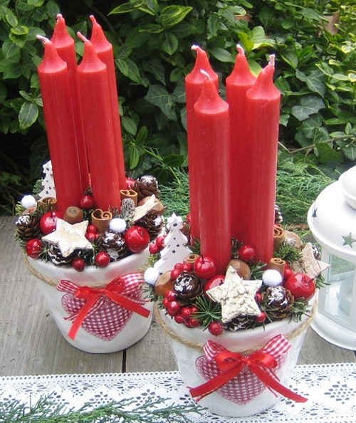 Adventní svícen se srdíčkem — foto 6