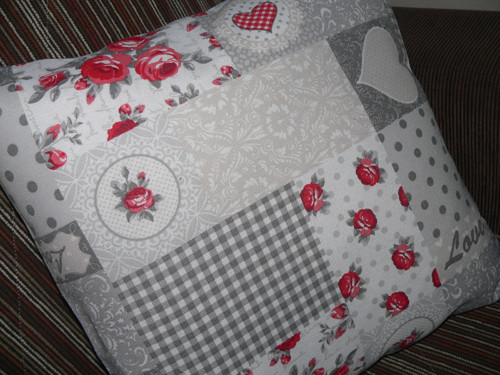 Povlak béžovo-šedý patchwork — foto 3