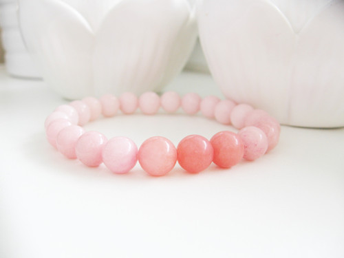 Rose Apricot náramek • Jadeit — foto 2