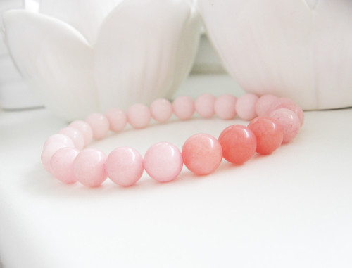 Rose Apricot náramek • Jadeit — foto 3