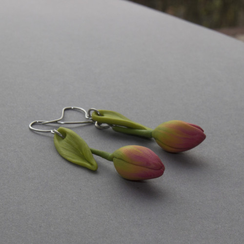 Náušnice - Tulipány — foto 2