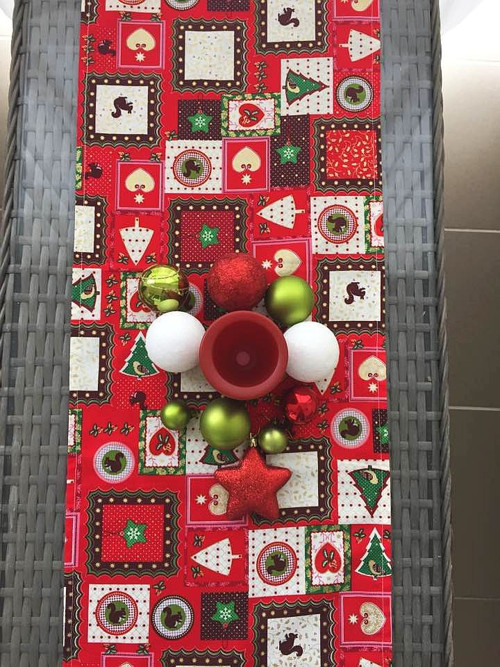 Vánoční běhoun Čtverečky — foto 3