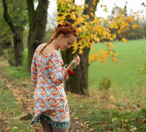 "Lady Fox" midišaty / teplákovina — foto 2