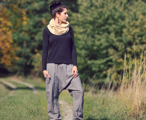 Lněné turky "Gris" — foto 3