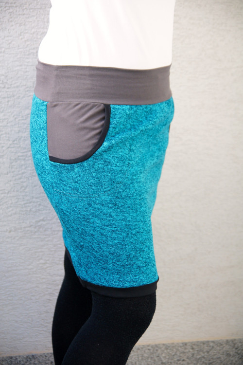Teplá modrá sukně (M-XL) — foto 2