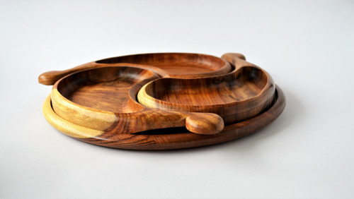 Drevená tácka (Harmony) - 30 cm — foto 4