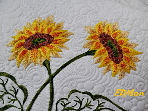 Quilt polštář...Slunečnice — foto 2